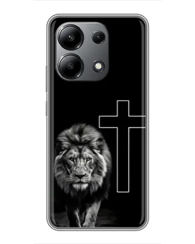 Чохол для Xiaomi Redmi Note 13 (4G) з картинкою «Лев та Хрест»