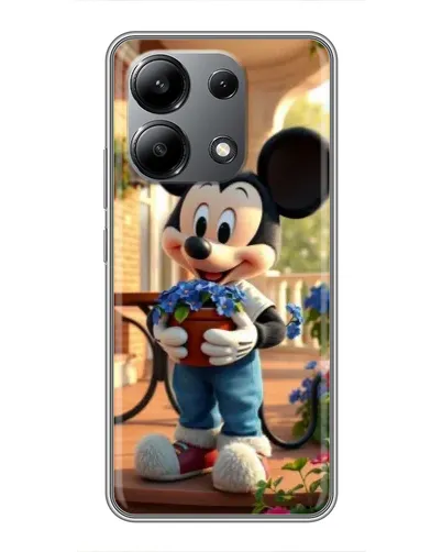 Чехол для Xiaomi Redmi Note 13 (4G) с картинкой «Микки садовод»