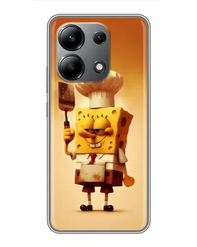 Чохол для Xiaomi Redmi Note 13 (4G) з картинкою «Губка Боб кухар»