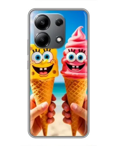 Чохол для Xiaomi Redmi Note 13 (4G) з картинкою «Спанч Боб морозиво»