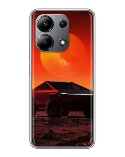 Чехол для Xiaomi Redmi Note 13 (4G) с картинкой «Cybertruck на Марсе» Чехол для Xiaomi Redmi Note 13 (4G) с картинкой «Cybertruck на Марсе»