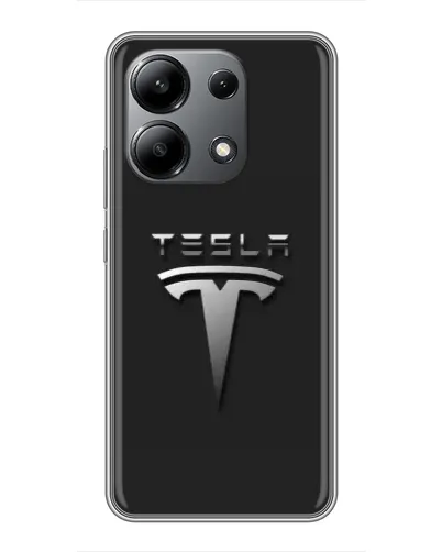 Чохол для Xiaomi Redmi Note 13 (4G) з картинкою «Сталевий логотип Tesla» Чохол для Xiaomi Redmi Note 13 (4G) з картинкою «Сталевий логотип Tesla»
