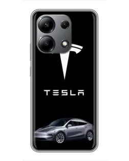 Чохол для Xiaomi Redmi Note 13 (4G) з картинкою «Tesla Model Y»
