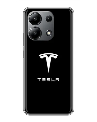 Чохол для Xiaomi Redmi Note 13 (4G) з картинкою «Tesla White Logo» Чохол для Xiaomi Redmi Note 13 (4G) з картинкою «Tesla White Logo»