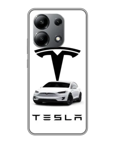 Чохол для Xiaomi Redmi Note 13 (4G) з картинкою «Tesla White Style» Чохол для Xiaomi Redmi Note 13 (4G) з картинкою «Tesla White Style»