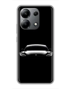 Чохол для Xiaomi Redmi Note 13 (4G) з картинкою «Фари Tesla Night»