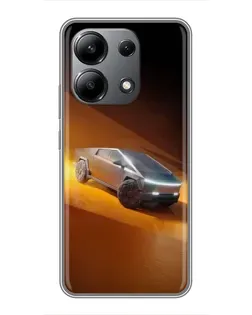 Чохол для Xiaomi Redmi Note 13 (4G) з картинкою «Cybertruck у пустелі»