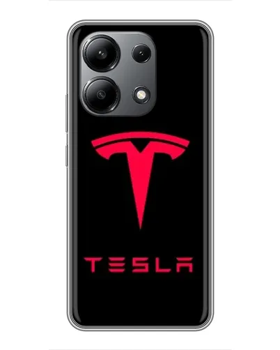 Чохол для Xiaomi Redmi Note 13 (4G) з картинкою «Tesla Red Logo» Чохол для Xiaomi Redmi Note 13 (4G) з картинкою «Tesla Red Logo»