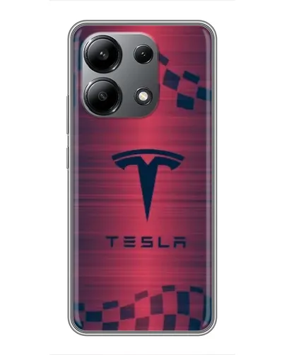 Чохол для Xiaomi Redmi Note 13 (4G) з картинкою «Тесла червоний карбон» Чохол для Xiaomi Redmi Note 13 (4G) з картинкою «Тесла червоний карбон»