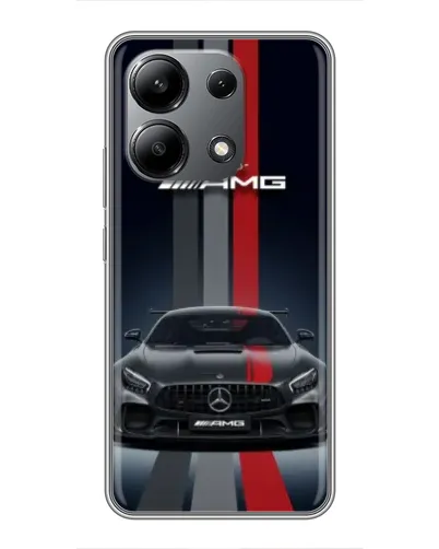 Чохол для Xiaomi Redmi Note 13 (4G) з картинкою «Mercedes — білий карбон» Чохол для Xiaomi Redmi Note 13 (4G) з картинкою «Mercedes — білий карбон»