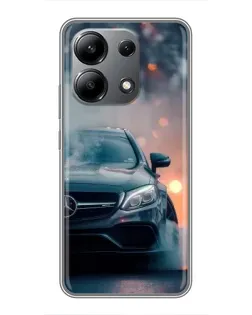 Чехол для Xiaomi Redmi Note 13 (4G) с картинкой «Mercedes — ночной город» Чехол для Xiaomi Redmi Note 13 (4G) с картинкой «Mercedes — ночной город»