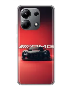 Чохол для Xiaomi Redmi Note 13 (4G) з картинкою «Mercedes AMG — червона лінія»