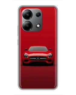 Чохол для Xiaomi Redmi Note 13 (4G) з картинкою «Червоний Mercedes AMG»