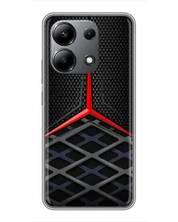Чохол для Xiaomi Redmi Note 13 (4G) з картинкою «Mercedes Carbon Grid»