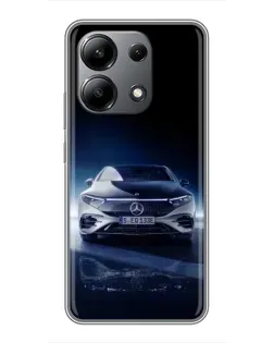 Чохол для Xiaomi Redmi Note 13 (4G) з картинкою «Нічний Mercedes EQ»