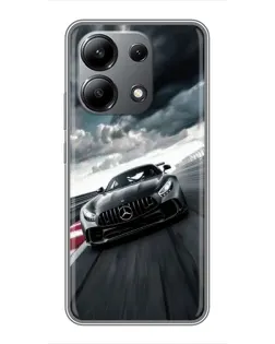 Чохол для Xiaomi Redmi Note 13 (4G) з картинкою «Гоночний Mercedes AMG»