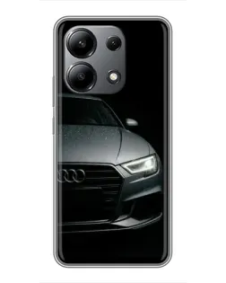 Чехол для Xiaomi Redmi Note 13 (4G) с картинкой «Audi — детализация кузова» Чехол для Xiaomi Redmi Note 13 (4G) с картинкой «Audi — детализация кузова»