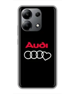 Чехол для Xiaomi Redmi Note 13 (4G) с картинкой «Логотип Audi Heart» Чехол для Xiaomi Redmi Note 13 (4G) с картинкой «Логотип Audi Heart»