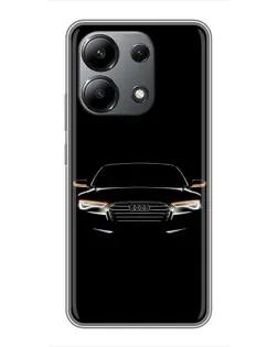 Чохол для Xiaomi Redmi Note 13 (4G) з картинкою «Audi — нічний контур» Чохол для Xiaomi Redmi Note 13 (4G) з картинкою «Audi — нічний контур»