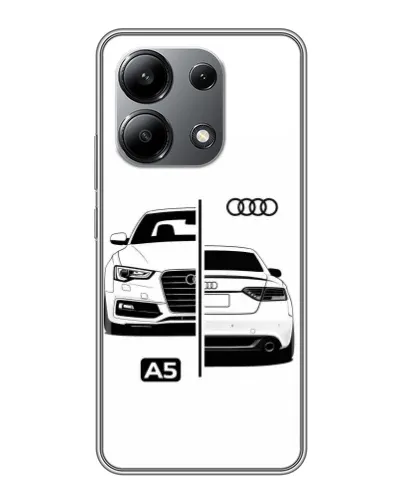 Чохол для Xiaomi Redmi Note 13 (4G) з картинкою «Audi — контрастний дизайн» Чохол для Xiaomi Redmi Note 13 (4G) з картинкою «Audi — контрастний дизайн»