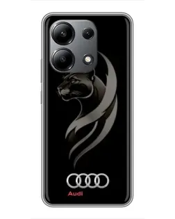 Чохол для Xiaomi Redmi Note 13 (4G) з картинкою «Графіка — пантера та Audi» Чохол для Xiaomi Redmi Note 13 (4G) з картинкою «Графіка — пантера та Audi»
