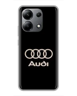 Чохол для Xiaomi Redmi Note 13 (4G) з картинкою «Audi — золотий логотип» Чохол для Xiaomi Redmi Note 13 (4G) з картинкою «Audi — золотий логотип»