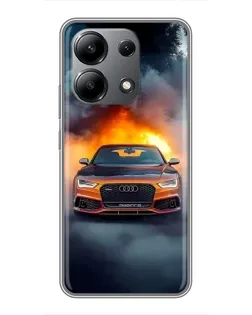 Чохол для Xiaomi Redmi Note 13 (4G) з картинкою «Audi у вогняному диму» Чохол для Xiaomi Redmi Note 13 (4G) з картинкою «Audi у вогняному диму»