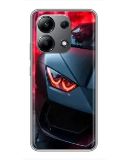 Чехол для Xiaomi Redmi Note 13 (4G) с картинкой «Lamborghini красное сияние» Чехол для Xiaomi Redmi Note 13 (4G) с картинкой «Lamborghini красное сияние»
