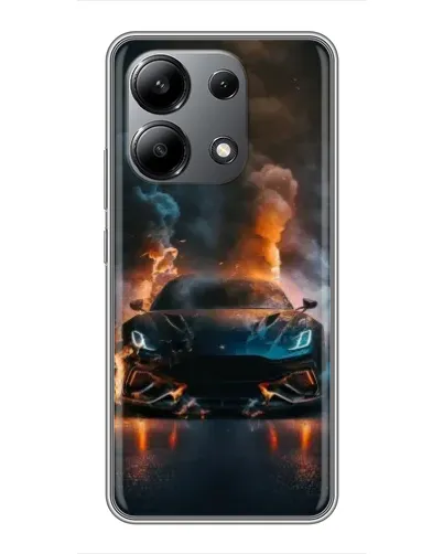 Чохол для Xiaomi Redmi Note 13 (4G) з картинкою «Lamborghini димна естетика» Чохол для Xiaomi Redmi Note 13 (4G) з картинкою «Lamborghini димна естетика»