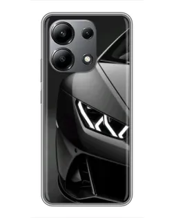 Чохол для Xiaomi Redmi Note 13 (4G) з картинкою «Lamborghini фари деталізація»