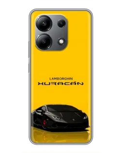 Чохол для Xiaomi Redmi Note 13 (4G) з картинкою «Lamborghini Huracan чорний»