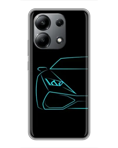 Чохол для Xiaomi Redmi Note 13 (4G) з картинкою «Блакитний силует Lamborghini» Чохол для Xiaomi Redmi Note 13 (4G) з картинкою «Блакитний силует Lamborghini»