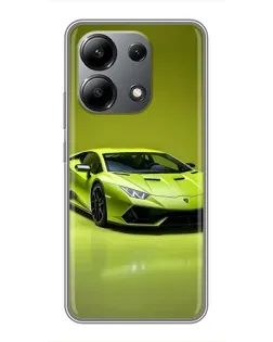 Чохол для Xiaomi Redmi Note 13 (4G) з картинкою «Салатовий Lamborghini Huracan»
