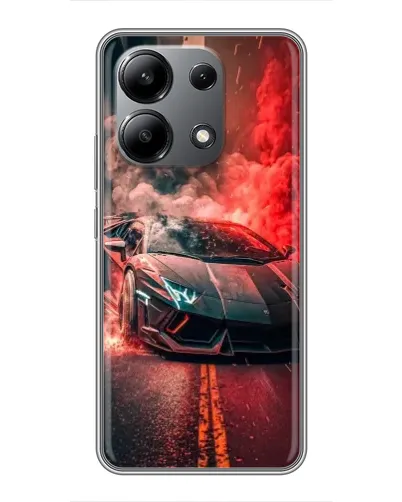 Чохол для Xiaomi Redmi Note 13 (4G) з картинкою «Lamborghini червоний дим» Чохол для Xiaomi Redmi Note 13 (4G) з картинкою «Lamborghini червоний дим»