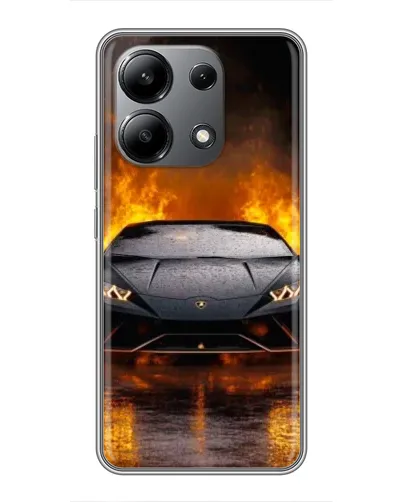 Чохол для Xiaomi Redmi Note 13 (4G) з картинкою «Lamborghini у вогні» Чохол для Xiaomi Redmi Note 13 (4G) з картинкою «Lamborghini у вогні»