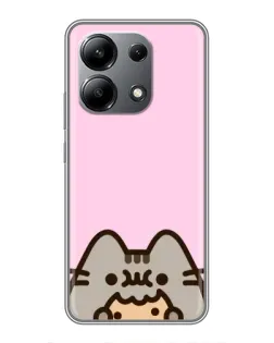 Чохол для Xiaomi Redmi Note 13 (4G) з картинкою «Pusheen та печиво»