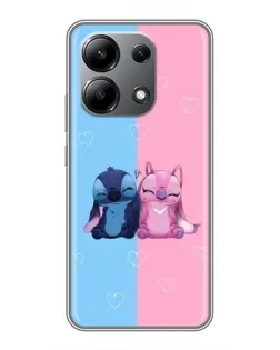 Чехол для Xiaomi Redmi Note 13 (4G) с картинкой «Stitch и Angel Love» Чехол для Xiaomi Redmi Note 13 (4G) с картинкой «Stitch и Angel Love»