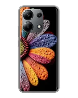 Чехол для Xiaomi Redmi Note 13 (4G) с картинкой «Радужный цветок» Чехол для Xiaomi Redmi Note 13 (4G) с картинкой «Радужный цветок»