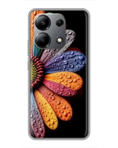 Чехол для Xiaomi Redmi Note 13 (4G) с картинкой «Радужный цветок»