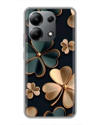 Чехол для Xiaomi Redmi Note 13 (4G) с картинкой «Клевер в золоте»