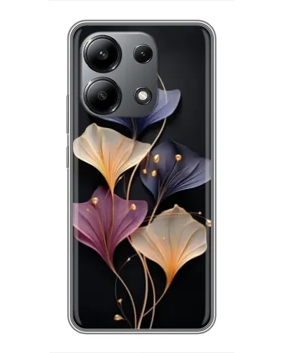 Чехол для Xiaomi Redmi Note 13 (4G) с картинкой «Лиловые цветы грации»