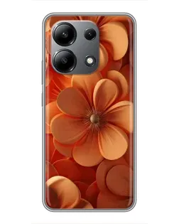 Чехол для Xiaomi Redmi Note 13 (4G) с картинкой «Оранжевый макро цветок» Чехол для Xiaomi Redmi Note 13 (4G) с картинкой «Оранжевый макро цветок»
