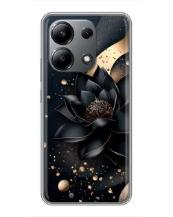 Чехол для Xiaomi Redmi Note 13 (4G) с картинкой «Черный лотос» Чехол для Xiaomi Redmi Note 13 (4G) с картинкой «Черный лотос»