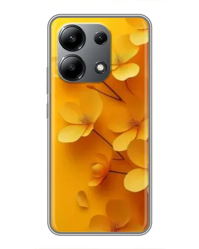 Чехол для Xiaomi Redmi Note 13 (4G) с картинкой «Золотые лепестки»