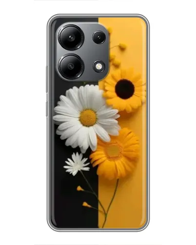 Чехол для Xiaomi Redmi Note 13 (4G) с картинкой «Подсолнух и ромашка»