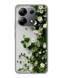 Чехол для Xiaomi Redmi Note 13 (4G) с картинкой «Ветка мелких белых цветов» Чехол для Xiaomi Redmi Note 13 (4G) с картинкой «Ветка мелких белых цветов»