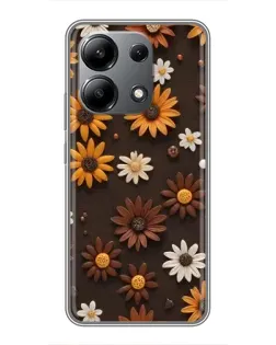 Чехол для Xiaomi Redmi Note 13 (4G) с картинкой «Узор из маленьких подсолнухов» Чехол для Xiaomi Redmi Note 13 (4G) с картинкой «Узор из маленьких подсолнухов»