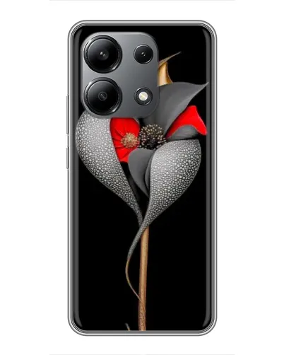 Чехол для Xiaomi Redmi Note 13 (4G) с картинкой «Серебряный фантазийный цветок» Чехол для Xiaomi Redmi Note 13 (4G) с картинкой «Серебряный фантазийный цветок»