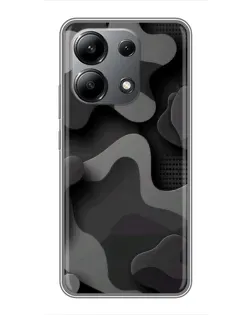Чохол для Xiaomi Redmi Note 13 (4G) з картинкою «Темний абстрактний камуфляж»
