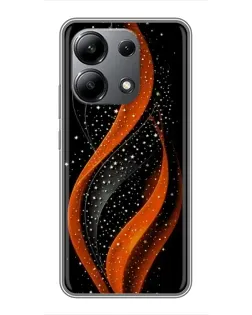 Чохол для Xiaomi Redmi Note 13 (4G) з картинкою «Вогняна зоряна хвиля»